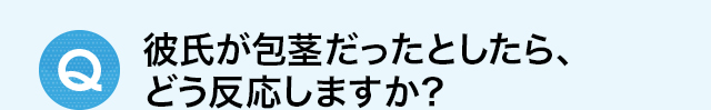 彼氏が包茎だったら、どう反応しますか？